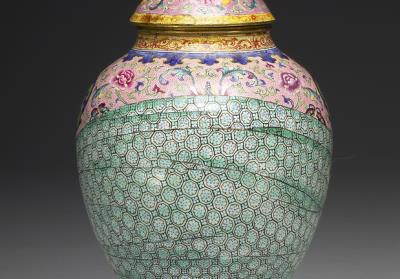 图片[3]-Copper jar with painted enamel decoration, Qing dynasty, Qianlong reign (1736-1795)-China Archive